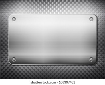 Pattern of metal texture background. Vector illustration.