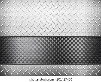 Pattern of metal texture background. Vector illustration.