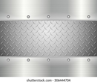 Pattern of metal texture background. Vector illustration.