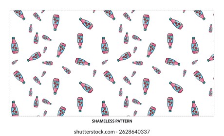 A Pattern of Miniature People Scattered Over a White Surface