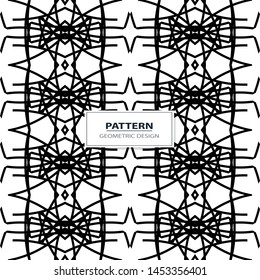 Pattern minimalism black white strips openwork