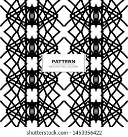Pattern minimalism black white strips openwork
