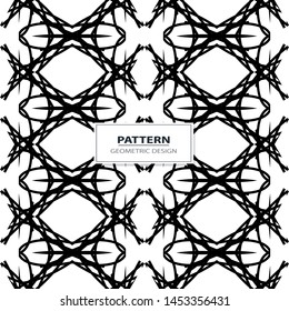 Pattern minimalism black white strips openwork