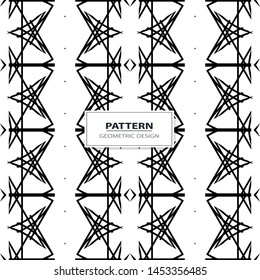 Pattern minimalism black white strips openwork