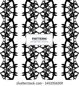 Pattern minimalism black white strips openwork