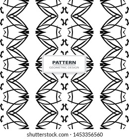 Pattern minimalism black white strips openwork