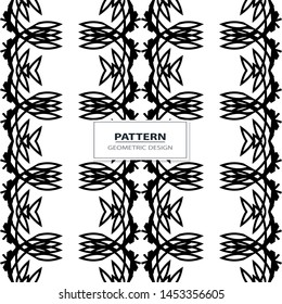 Pattern minimalism black white strips openwork