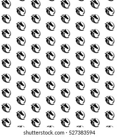 Pattern minimalism horse monochrome