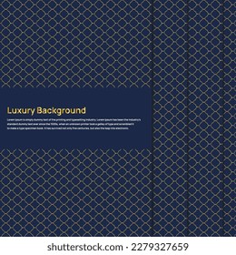 pattern model abstract background. Luxury paper cut background. Abstract decoration, golden pattern, halftone gradients, 3d Vector illustration. Dark blue background