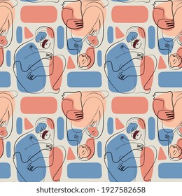 Pattern Modern Abstract Graphics. Vector design for greeting cards and poster. Design template celebration. 