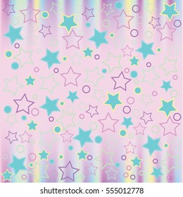 Pattern modern style delicate color. Space background with stars