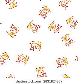 pattern molten liquid lava cartoon. volcano destruction, hot viscous, explosive geology molten liquid lava sign. seamless symbol vector illustration