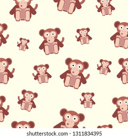 pattern monkey art vector