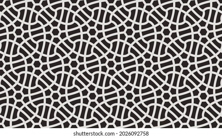 Muster mit einfarbigen, gewölbten Streifen, die angesagten Gitterhintergrund bilden. Abstraktes geometrisches Vektordesign für Textil, Stoff und Verpackung. Stilvolles Vintage-Design für Sonnencreme.