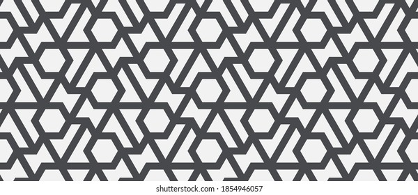 Pattern with monochrome bold stripes. Abstract vector monochrome geometric vector drawing for textile, fabric and wrapping. Stylish design for sun louver. Seamless geometric background.
