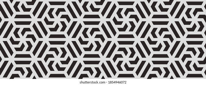 Pattern with monochrome bold stripes. Abstract vector monochrome geometric vector drawing for textile, fabric and wrapping. Stylish design for sun louver. Seamless geometric background.