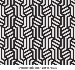 Pattern with monochrome bold stripes. Abstract vector monochrome geometric vector drawing for textile, fabric and wrapping. Stylish design for sun louver. Seamless geometric background.
