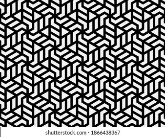 Pattern with monochrome bold stripes. Abstract vector monochrome geometric vector drawing for textile, fabric and wrapping. Stylish design for sun louver. Seamless geometric background.