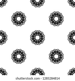 Pattern monochrome, mandala, seamless, ornament, laser.