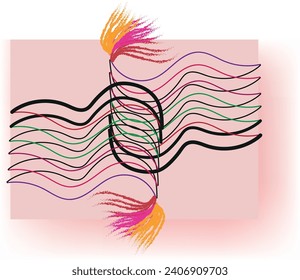 pattern, monogram design for print on demand