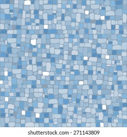 Pattern mosaic in cold colors