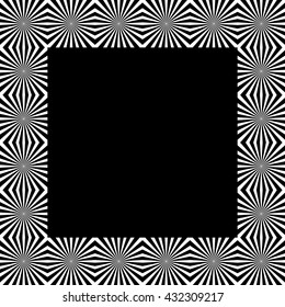 Pattern with mosaic of radiating lines