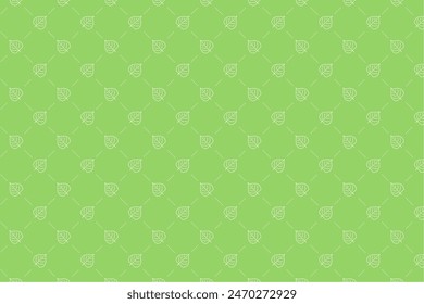 Patrón con el motivo de hojas de morera, la materia prima para el jugo verde