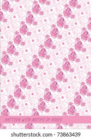 pattern with motifs of roses