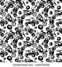 Pattern of motorcycle and Quad