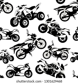 Pattern of motorcycle and Quad