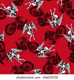 pattern in motorcycle and women