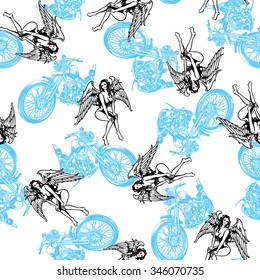 pattern in motorcycle and women