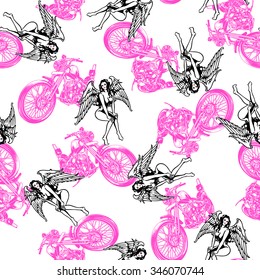 pattern in motorcycle and women