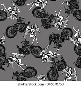 Pattern In Motorcycle And Women