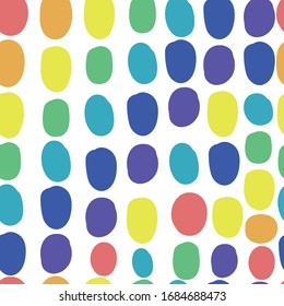 Pattern of multicolored doodles. Hand-painted in iridescent circles. Ideal for packaging design, printing, textiles and printing.