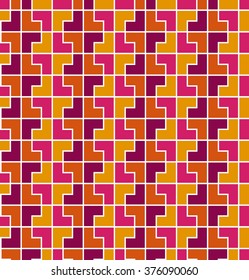 Pattern with multicolored geometric shapes. Abstract background. Business idea. Seamless pattern. Vector illustration.
