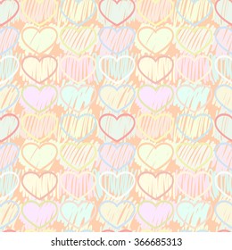 Pattern multicolored hearts
