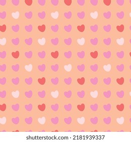 pattern multicolored hearts for fabrics