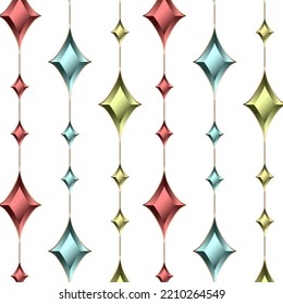 Pattern of multi-colored jewels.Vector pattern of multi-colored jewels on a transparent background.