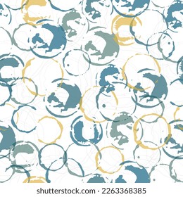 pattern in multi-colored polka dots