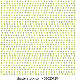 pattern in multi-colored polka dots