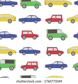 pattern multi-colored toy cars for various backgrounds