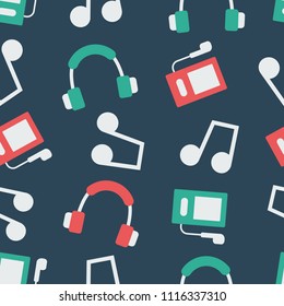Pattern with musical instruments