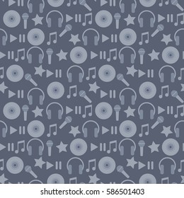 a pattern of musical items