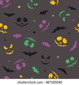 The pattern with muzzles; Day of the Dead; Halloween