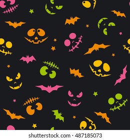 The pattern with muzzles; Day of the Dead; Halloween