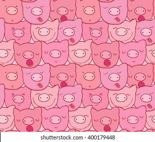 The pattern of the muzzles of piglets