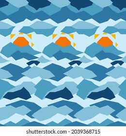 Pattern Name: "cloudy day" The pattern is made up of geometric figures. Both square and triangle were blended out into a modern-looking native pattern. 