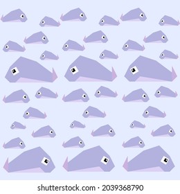 Nombre del patrón: "ballena 1" El patrón se compone de figuras geométricas. Tanto el cuadrado como el triángulo se mezclaron en un patrón nativo de aspecto moderno. 