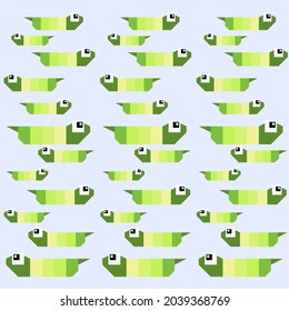 Pattern Name: "worm" The pattern is made up of geometric figures. Both square and triangle were blended out into a modern-looking native pattern. 